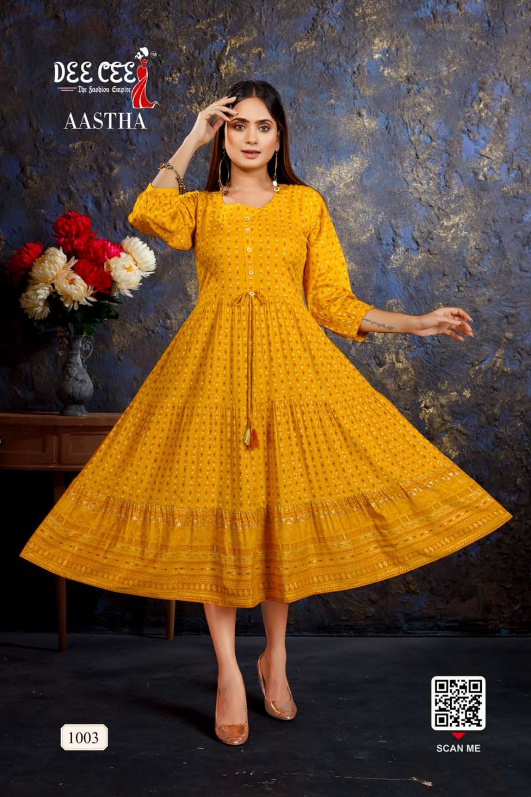 Aastha Regular Wear Wholesale Anrakali Kurtis Catalog